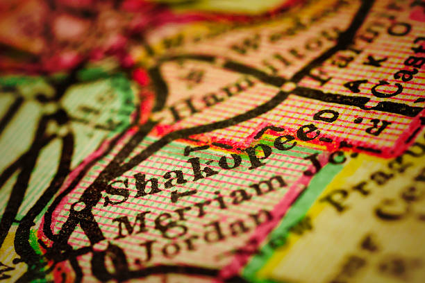 istock Shakopee, Minnesota on an Antique map 503556058
