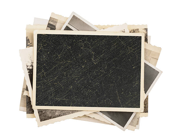 istock Blank vintage photo paper isolated 503556292