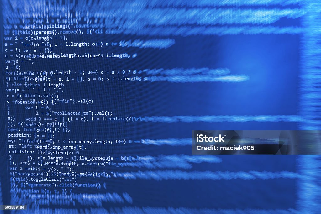 Computer Source Code Programmer Script Developer Stock Photo - Download ...