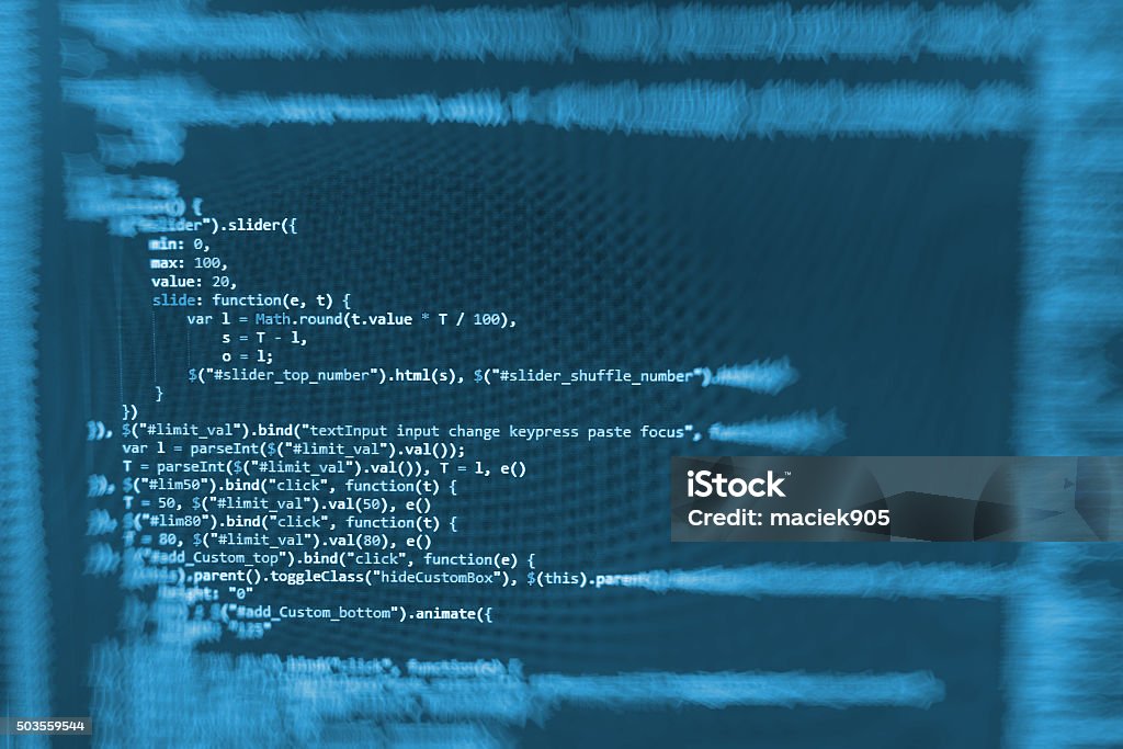 Computer Source Code Programmer Script Developer Stock Photo - Download ...