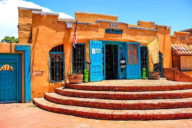 The old town emporium store in Albuquerque NM stock photo
