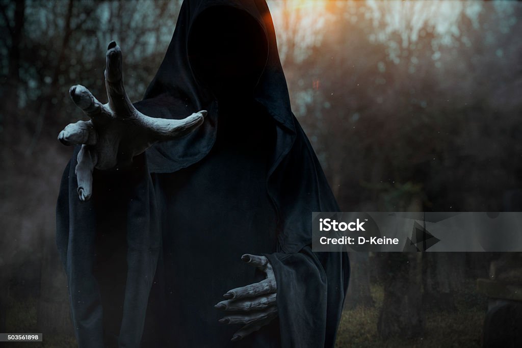 Grim Reaper Grim Reaper. Halloween theme. Devil Stock Photo