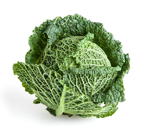 istock Savoy cabbage isolated on white background with clipping path 503562746