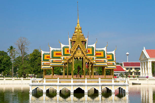 istock Bang Pa -In Palace view with pond 503563298