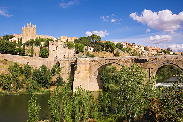 istock Toledo, Spain town skyline on the Tagus River. 503563538