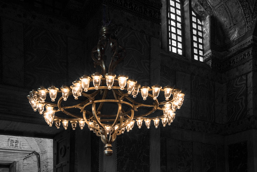 Detail from the Hagia Sophia in Istanbul, Turkey.