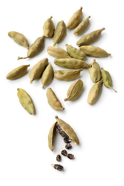istock Green cardamom pods and seeds 503564466