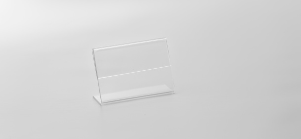 Isolated transparent object with white background
