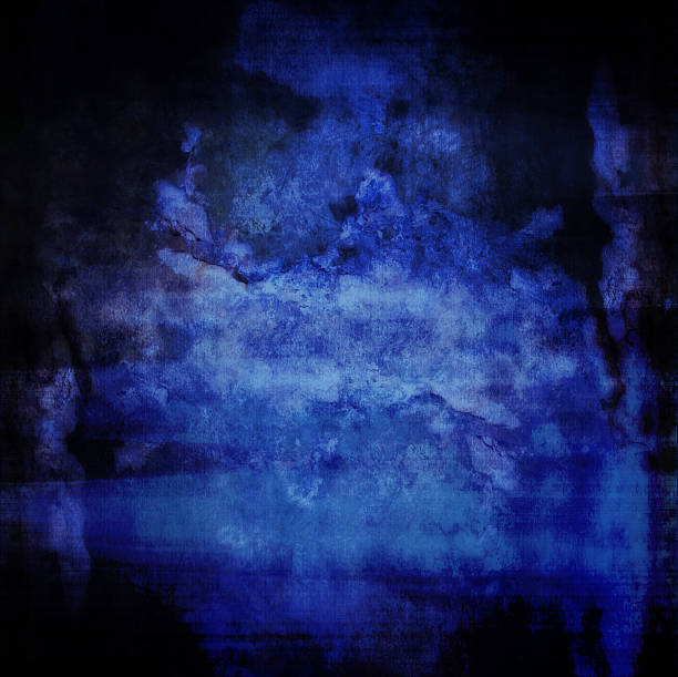 Blue abstract background dark blue grunge textured background  indigo dye stock pictures, royalty-free photos & images