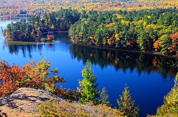 istock Bon Echo Fall Color and Lake 503565572