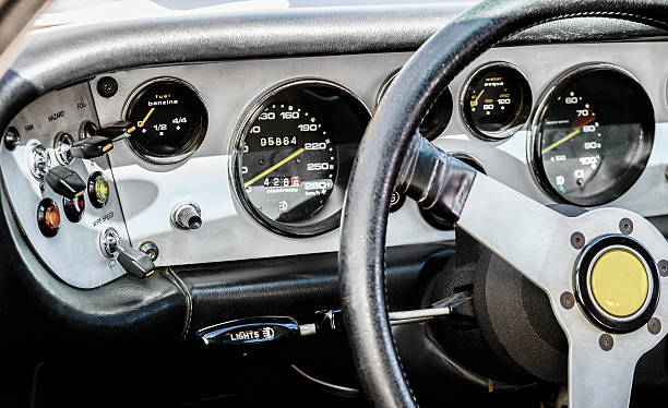 istock Classic sports car dashboard 503565619