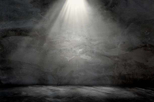 istock Wall concrete grunge light lamp on top background texture. 503565906