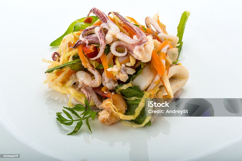 Азиатские Салат из морепродуктов - Стоковые фото Без людей роялти-фри