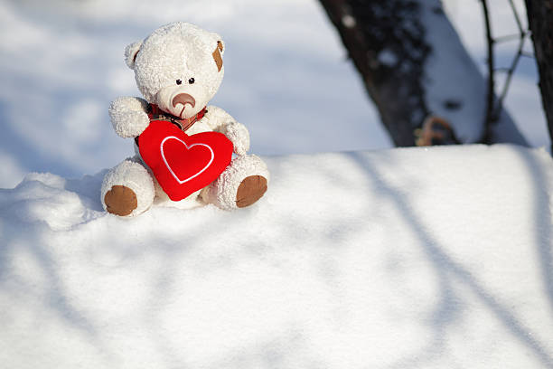 heart shape teddy bear