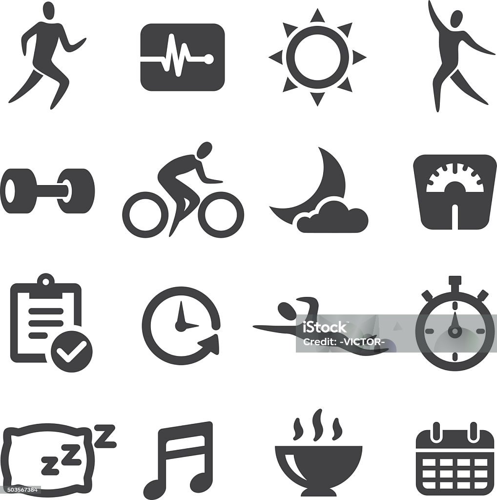 Fitness Icons - Acme Series View All: Icon Symbol stock vector