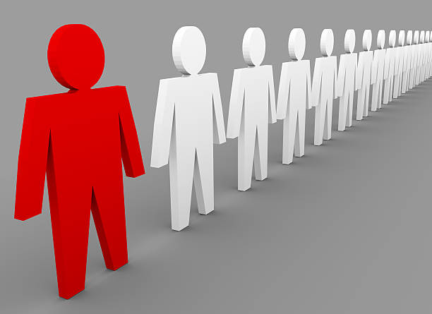 istock Individuality - stand out of a crowd 503568006