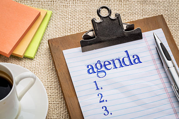 istock agenda list on clipboard and coffee 503568228