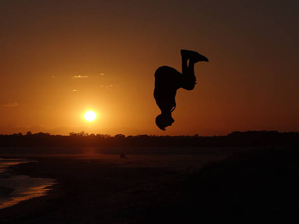istock Backflip in front of the sunset 503568328