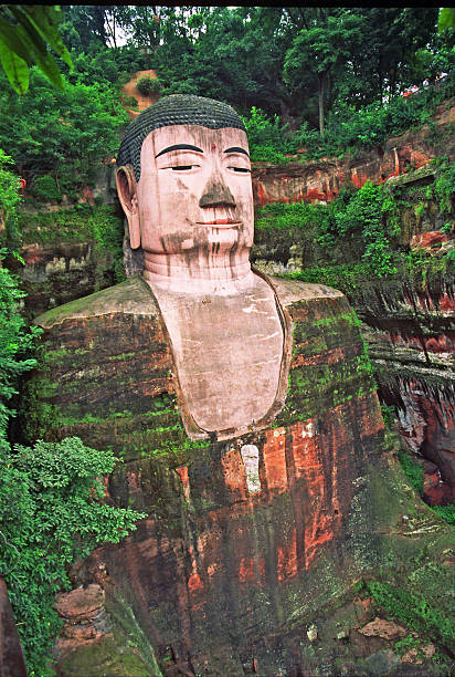 Great Buddha of leshan stock photo