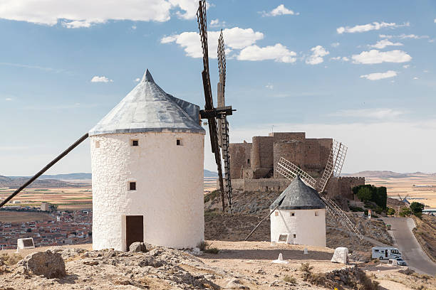 istock Beautiful windmill in Consuegra, Toledo, Spain 503570409