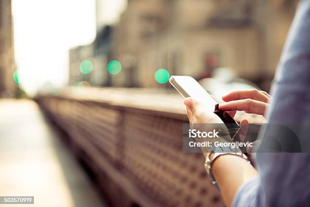 Smartphone Stock Photo - Download Image Now - Connection, USA, Chicago - Illinois