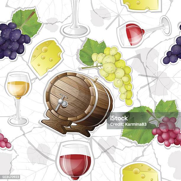 Pattern Of Wine Making Stock Illustration - Download Image Now - Agriculture, Alcohol - Drink, Backgrounds