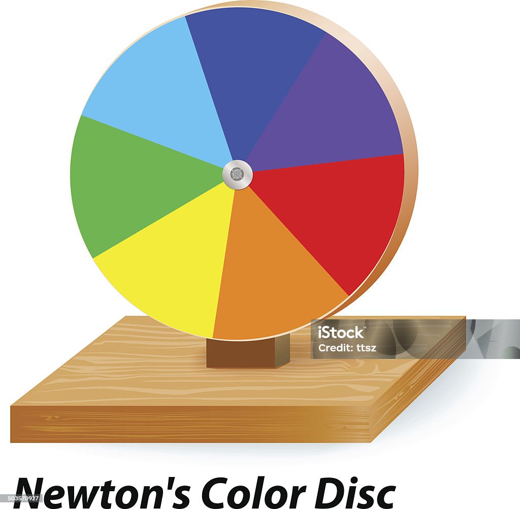 Color Disk Wheel Newtons Color Disc Wheel Stock Illustration - Download Image Now - Sir ...