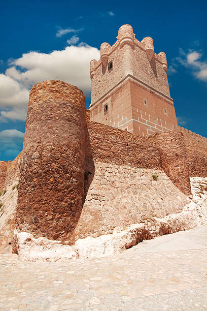 Atalaya Castle in Villena, Spain stock photo