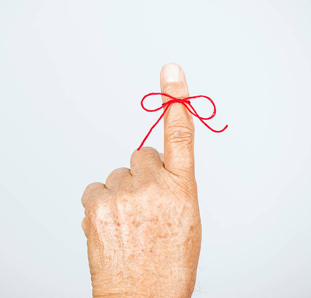 istock Hand and String Tied On Index Finger 503581860