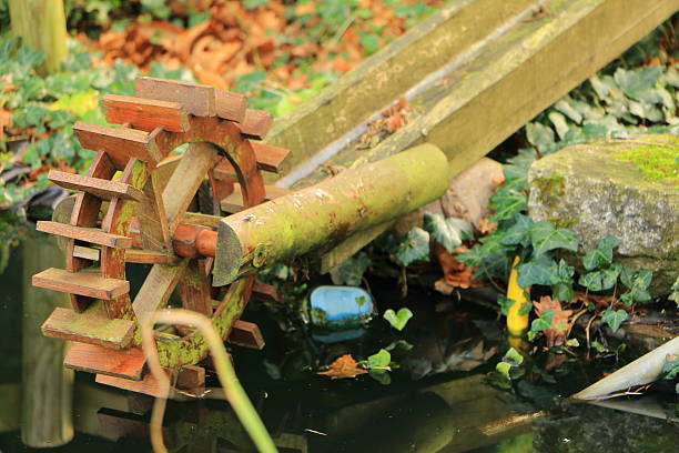 Singraven Watermill and Dinkel river during a beautiful fall day in the Twente region in Overijssel, The Netherlands.