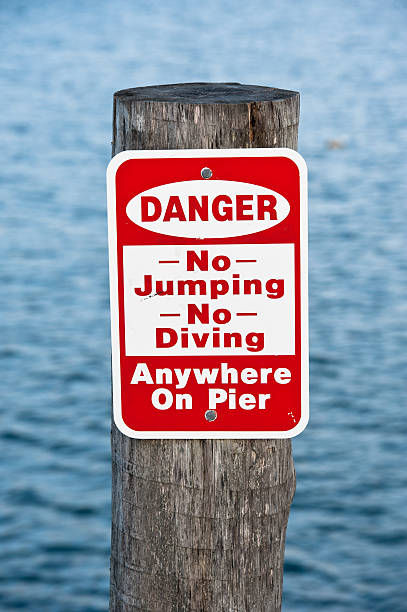 istock Danger No jumping No Diving Sign 503582414