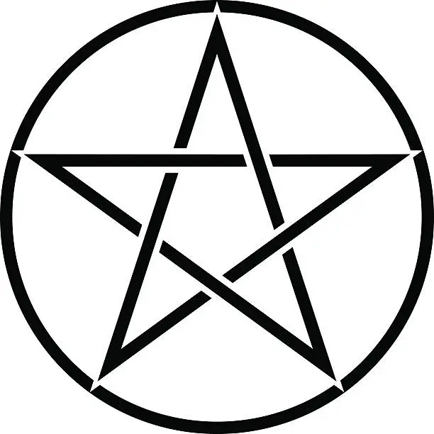 Vector illustration of Pentagram Symbol