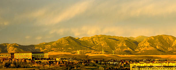 istock Windmills in Front of the Flatiron Mountain Range 503583432