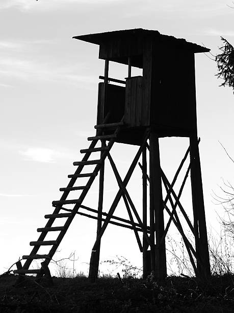 istock Silhouette of a hunting stand 503584690