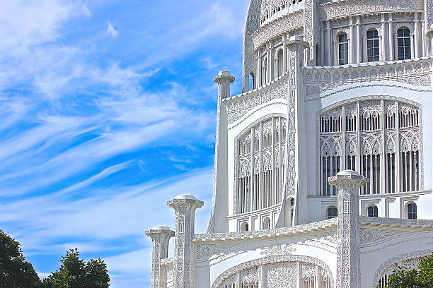 Baha'i House of Worship dome partial view