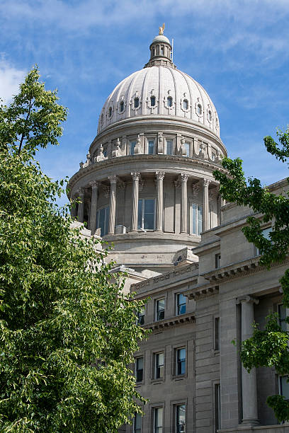 capitólio do estado de boise - idaho boise state idaho state capitol imagens e fotografias de stock