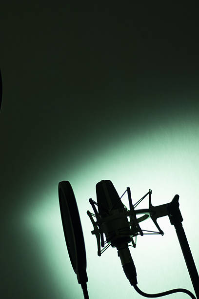 istock Audio recording vocal studio voice microphone 503591106