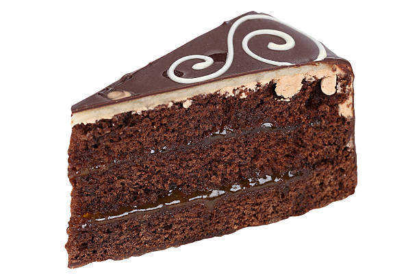 istock Chocolate cake tart dessert isolated 503592626