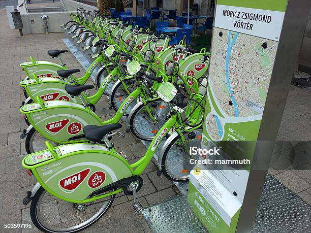 Mol Bubi Rent A Bike Budapest Hungary Stock Photo - Download Image Now - Bicycle, Budapest, Capital Cities