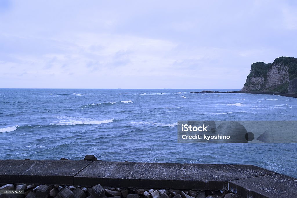 Seascape-mar antes da tempestade - Foto de stock de Azul royalty-free