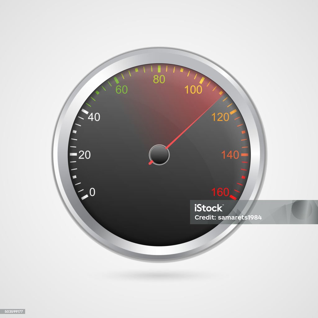 Vector Speedometer Vector Speedometer Design Stock Illustration - Download Image Now - At ...
