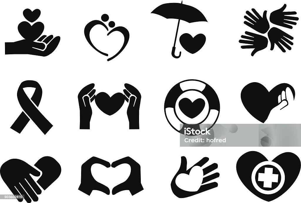 Love and Care Icons Designs for love and community care icons. Vector illustration. Community Outreach stock vector