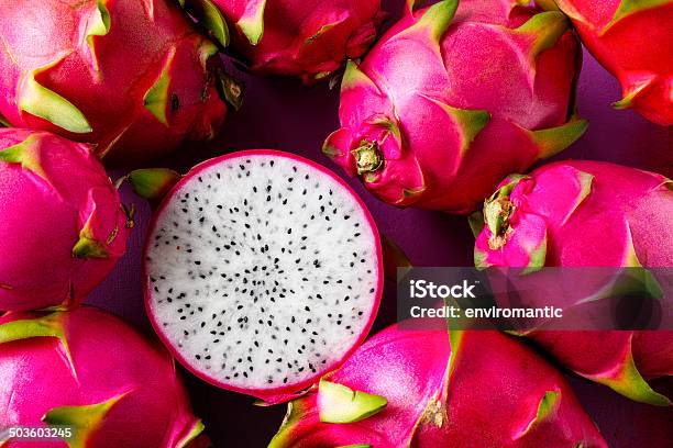 White Dragon Fruit Stock Photo - Download Image Now - Pitaya, Tropical Fruit, Red