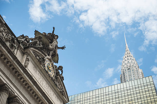 grand central terminal - chrysler stock-fotos und bilder