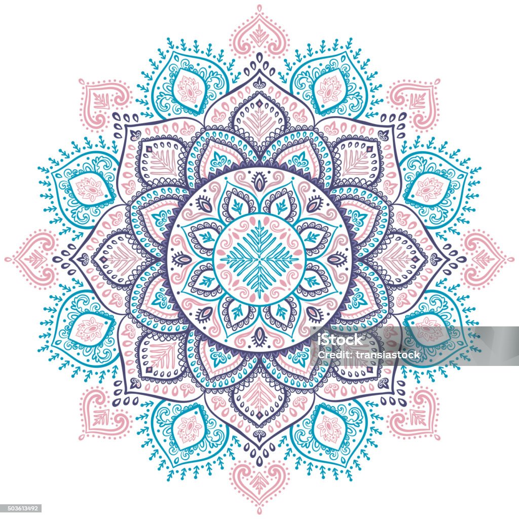 Christmas snowflake mandala ornament Beautiful vector Christmas snowflake mandala indian ornament 2015 stock vector