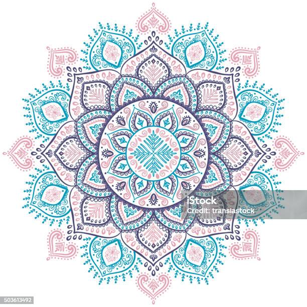 Christmas Snowflake Mandala Ornament Stock Illustration - Download Image Now - 2015, Abstract, Circle