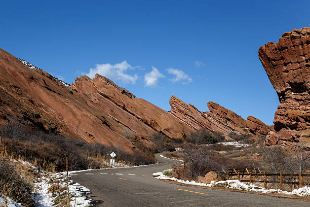 Red Rocks Park and Amphitheater Red Rocks Park and Amphitheater in Denver, Colorado morrison stock pictures, royalty-free photos & images