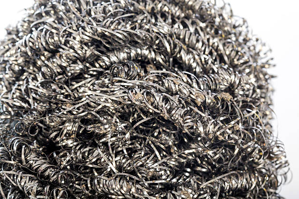 istock steel scouring pad on a white background. 503614872