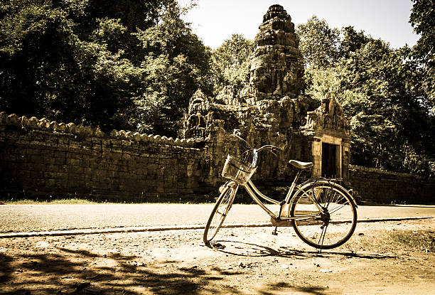istock Angkor Wat bicycle tour 503619290
