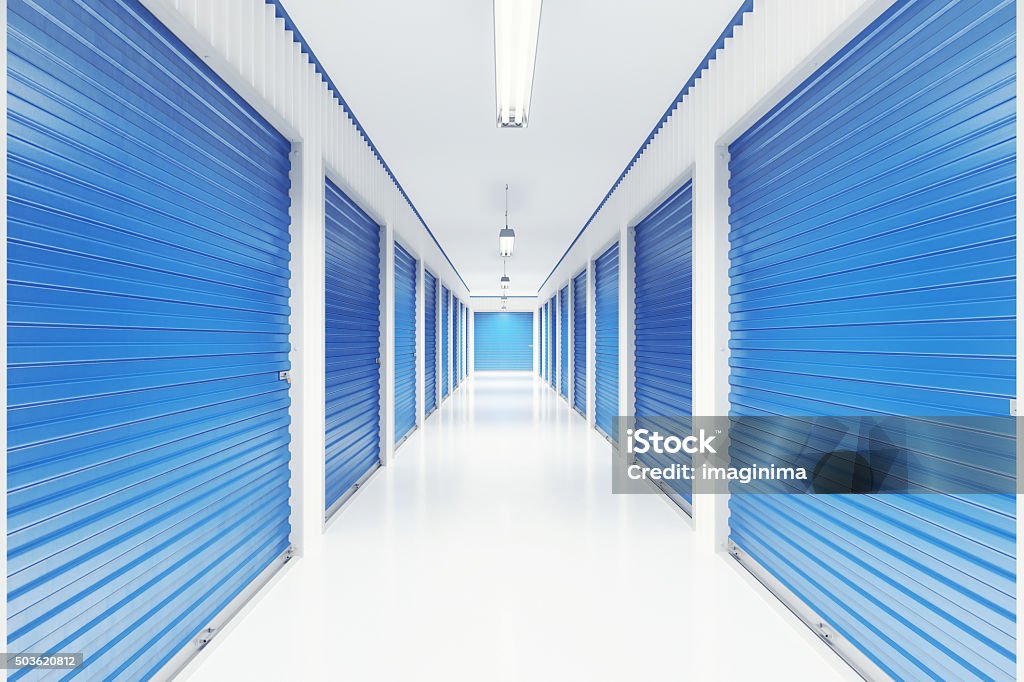 Self Storage Units Interior Self storage rooms interior. Self Storage Stock Photo